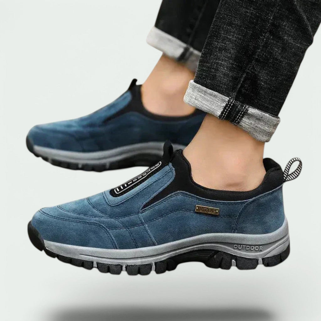 Pedro - Zapatillas antideslizantes ortopédicas casuales sin cordones.